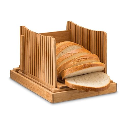 Brotschneider für Selbstgemachtes Brot Bambus Toaster Schneideständer Küche Toast Brotschneider Backwerkzeuge Slicer Toast Slicer von VKEID