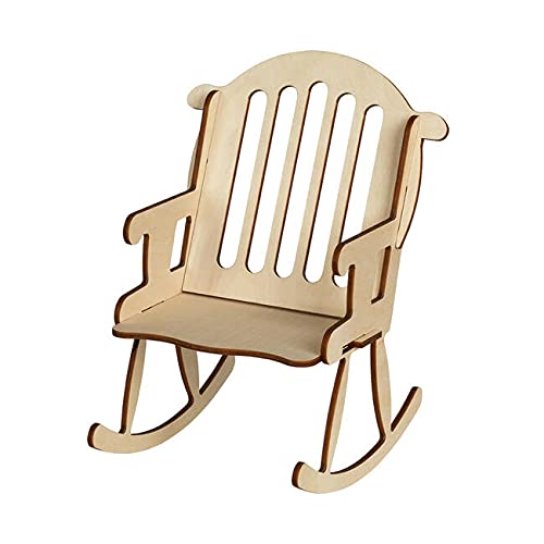 VKF Renzel GmbH Geschenkverpackung Schaukelstuhl (Holzdisplay) - Geldgeschenk - einzigartige Geschenkverpackung aus Holz - 3D Geschenkverpackung zum Ruhestand von VKF Renzel GmbH