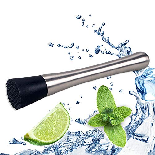 VKI® Bar Stößel Muddler aus Edelstahl, Cocktail Muddler Mojito Muddler von VKI