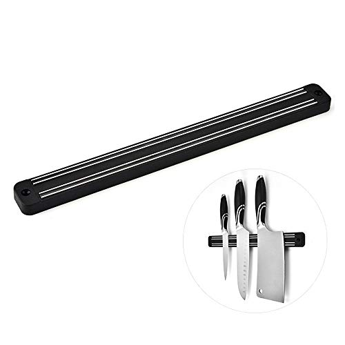 VKI Magnetleiste Messer, Messerhalter magnetisch schwarz, extrem selbstklebend Magnet Messerhalter von VKI