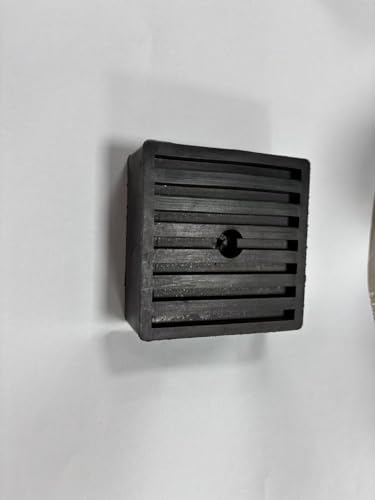 7,6 x 7,6 x 2,5 cm Stoßdämpfer für Luftkompressor oder Ausrüstung, Vollgummi, 4 Stück von VKQ