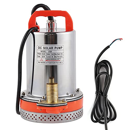 Submersible Pump Battery Solar Swimming Pool Cleaning 8meter Lift 2.1meter Cable DC (24V) von VKTY