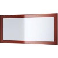 Wandspiegel Rechteckiger Spiegel Lima V1 89 cm für Flur Garderobe Wohnzimmer - Bordeaux Hochglanz - Bordeaux Hochglanz - Vladon von VLADON