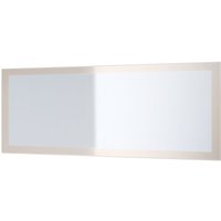 Wandspiegel Rechteckiger Spiegel Lima V3 139 cm für Flur Garderobe Wohnzimmer - Sandgrau Hochglanz - Sandgrau Hochglanz - Vladon von VLADON