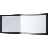Wandspiegel Rechteckiger Spiegel Lima V3 139 cm für Flur Garderobe Wohnzimmer - Schwarz Hochglanz - Schwarz Hochglanz - Vladon von VLADON