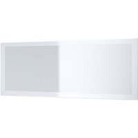 Wandspiegel Rechteckiger Spiegel Lima V3 139 cm für Flur Garderobe Wohnzimmer - Weiß Hochglanz - Weiß Hochglanz - Vladon von VLADON