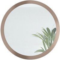 Spiegel rund Wandspiegel Globe 80 cm mit MDF-Rahmen, für Flur & Wohnzimmer - Bronze Optik - Bronze Optik - Vladon von VLADON