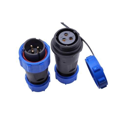 1 Paar SP2110 SP2111 wasserdichter Steckverbinder Docking 2Pin 3Pin 4Pin 5Pin 7Pin 9Pin 12Pin IP68 Netzkabelanschluss SP21(3Pin) von VLALAMNO