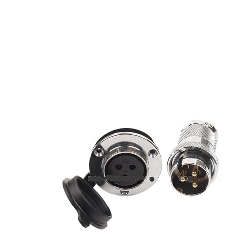 1 Satz DF30 GX30 Luftfahrtstecker Buchse und Stecker 2 3 4 5 7 8-poliger runder Flanschstecker for die Energieindustrie(DF30-3F Round Flange) von VLALAMNO