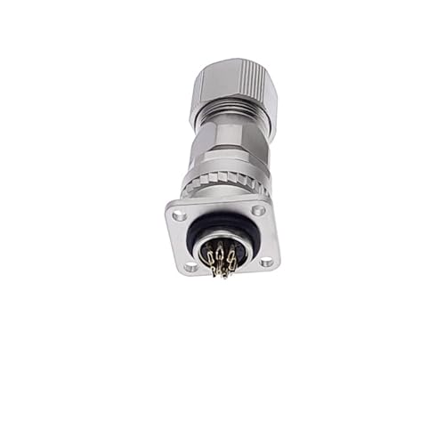 1 Stück Servomotor-Stecker CM10 10-poliger Winkel gerade 2-adrige Servo-Encoder-Buchse DDK-Metallstecker(Straight 10Pin) von VLALAMNO