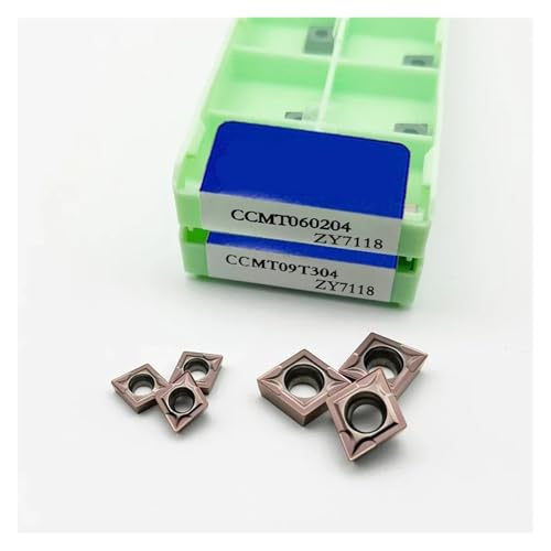 10PCS MT060204 Hartmetall Drehen Werkzeuge MT060208 MT09T304 MT09T304 MT120404 MT120408 MT CNC Drehmaschine Edelstahl(CCMT120408,ZY7118) von VLALAMNO