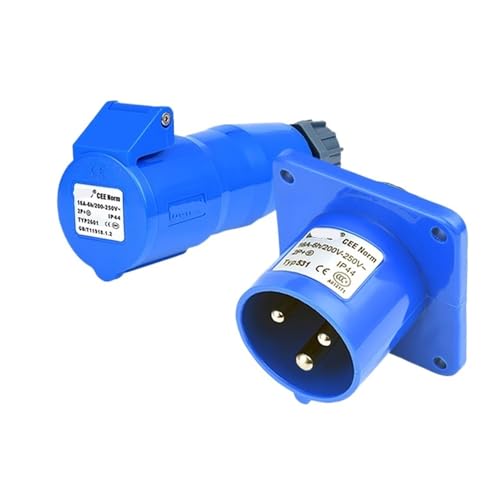 3-poliger 16-A-Netzstecker, schwimmender Anschluss, Wand-Aufputz-Steckdose, Industrie-Verteilerkasten, Schrank, KL4-4b(Float Connector Set2) von VLALAMNO