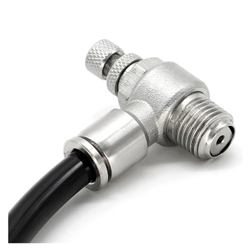 304 Edelstahl SL pneumatischer Schnellverbinder Schlauchverbinder Steuerventil Beschleunigungsventil Metall hohe Temperaturbeständigkeit(SL6-M5) von VLALAMNO