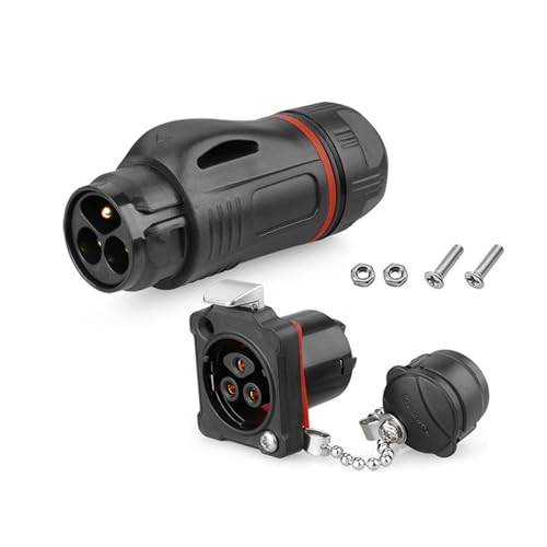 BD24 Kunststoff 3Pin M24 Outdoor Industrie Wasserdicht IP67 Kabel Draht Strom Stecker Stecker und Buchse KL4-4b von VLALAMNO