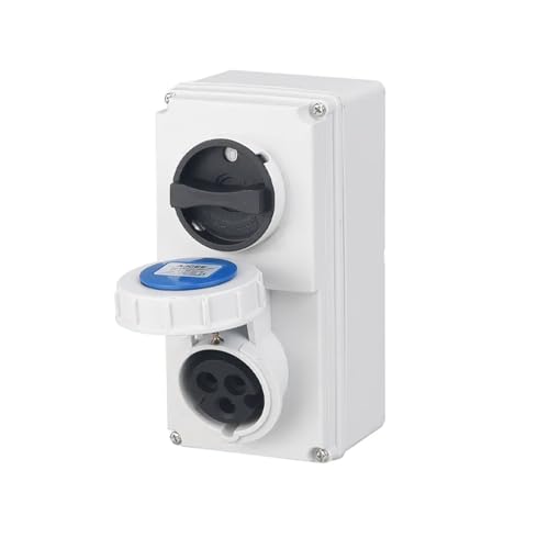 IP67 wasserdichter 3P/4P/5Pin Cee-Steckdosenschalter CEE-Steckdose, wandmontierte Outdoor-Auto-Ladebox(61132) von VLALAMNO
