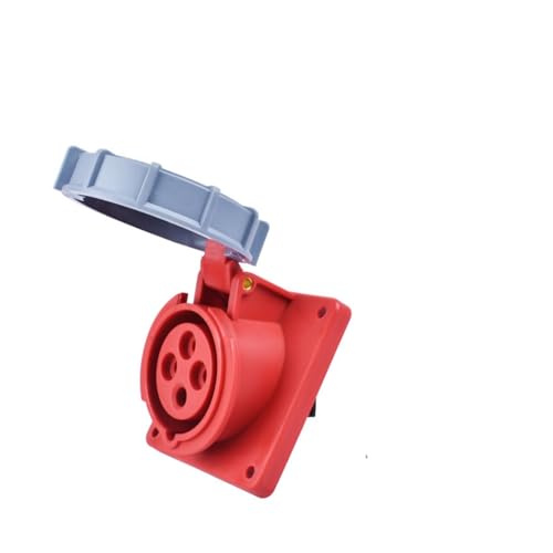 IP67 wasserdichter und explosionsgeschützter Industriestecker und Steckdose 16A 32A 63A 125A nach innen geneigte Steckdosentafel-Installation 220V 380V 415V(16A 4P) von VLALAMNO