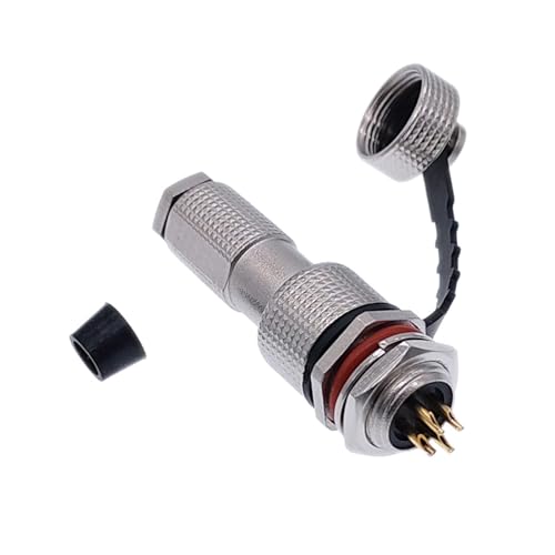 IP68 Metallstecker M12 GX12 12G Stecker Kupferkontakte 2pin3pin4pin5pin6pin7pin 5A wasserdichter Stecker und Buchsensatz(7P) von VLALAMNO