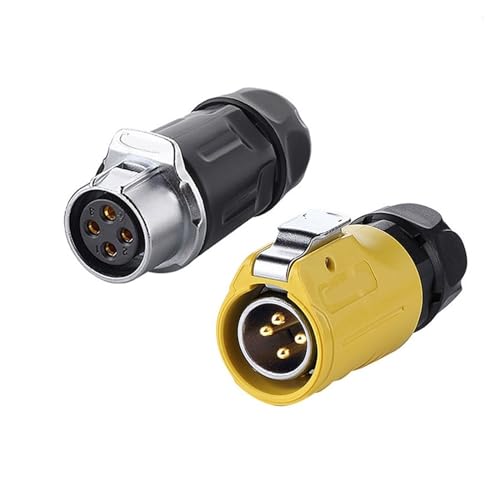 LP20 Aviation M20 4-poliges Rundkabel-Netzkabel-Stumpfsteckverbinder for Unterwasser-Landschafts-LED-Licht KL4-5b(Male Docking Set) von VLALAMNO