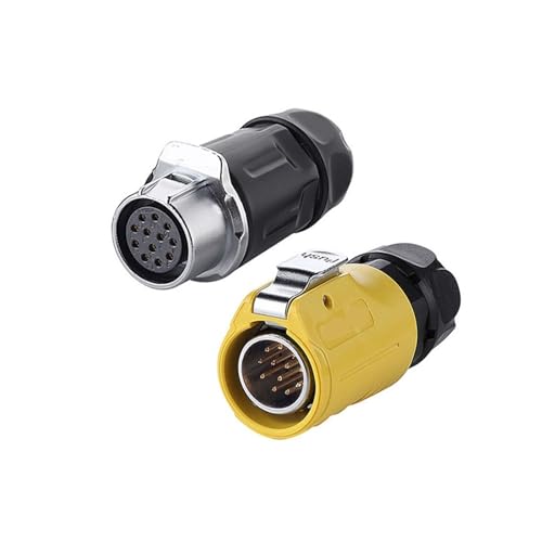 LP20 M20 Dockingstation 5A 12Pin Schweißstecker Drahtstecker elektrisches Signal Luftfahrtstecker for LED-Videoüberwachung 12P(Docking Set1) von VLALAMNO
