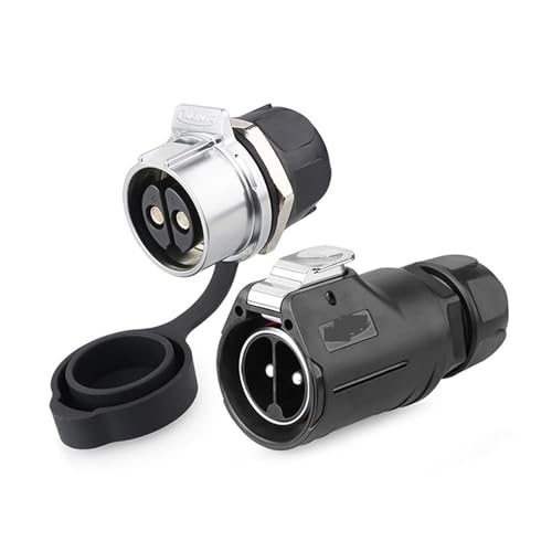 LP28 2Pin M28 wasserdicht 45A 500V starke stecker männlichen und weiblichen steckdose draht stecker neue energie fahrzeug u-bahn KL4-3b(Male Plug Set2) von VLALAMNO