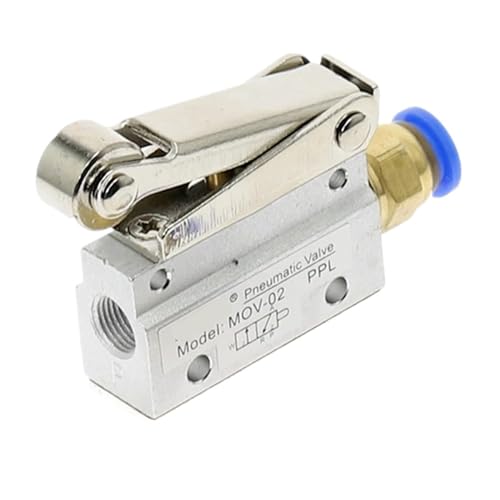 MOV-02 PT 1/8" Innengewinde 3-Positionen 2-Wege pneumatisch mechanisches Ventil MOV-321 Umkehrventil Rollenhandventil(MOV-02 4MM) von VLALAMNO