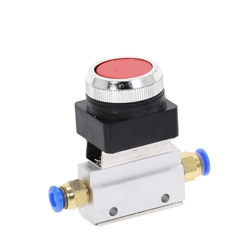 Mechanisches Ventil MOV-03B 1/8-Zoll-Gewinde, 2 Positionen, 3 Durchgänge, roter und grüner Flachknopf, sofortiges Pneumatikventil(4MM) von VLALAMNO