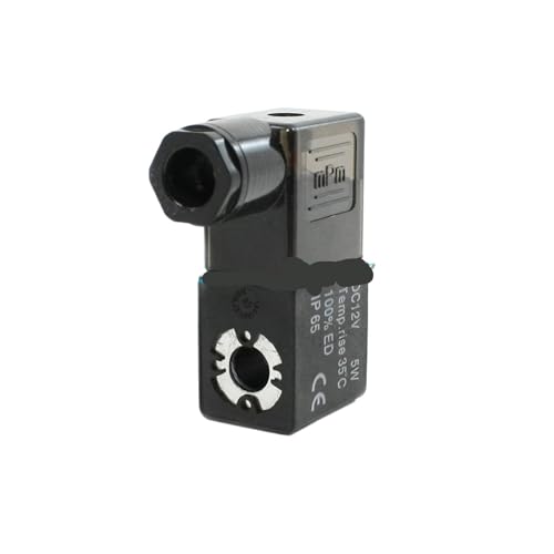 Pneumatische Luftmagnetventilspule schwarz DC12V DC24V AC36V AC110V AC220V AC380V(DC12V) von VLALAMNO