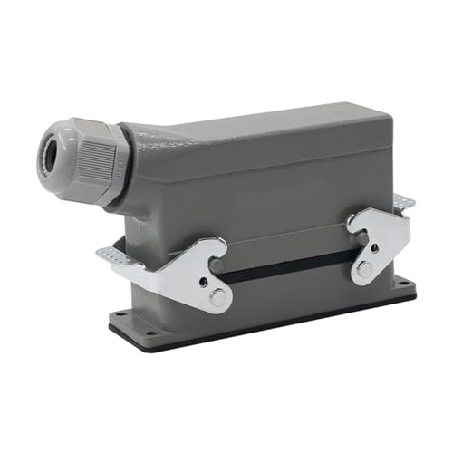 Rechteckiger H24B-HE-024-1-Hochleistungsstecker, 24-poliges Kabel, 16 A500V-Schraubfüße, Luftfahrtsteckerseite(Lateral line) von VLALAMNO