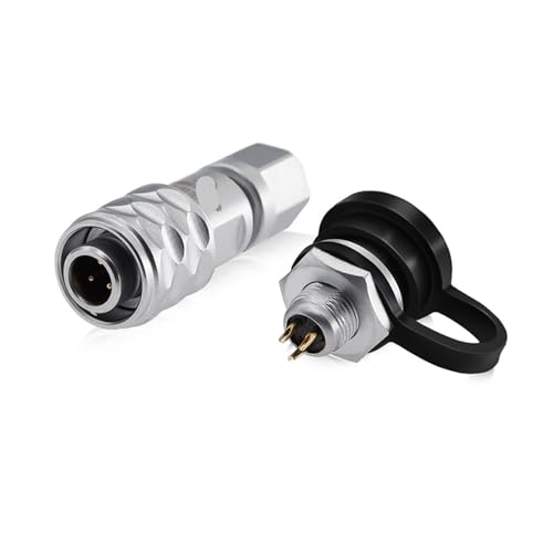 SF6 M6 Wasserdichter 2-, 3-, 5-poliger Luftfahrt-Mini-Rundkabel-Stromsignalanschluss, Stecker und Buchse for Kamera-Monitor-LED(3pin Plug and Socket) von VLALAMNO