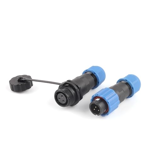 SP13 IP68 wasserdichter Steckverbinder mit Mutter/Flansch/Stoß-Stecker, Buchse, 1–9-poliger Steckverbinder for Schalttafelmontage, Draht und Kabel for die Luftfahrt(Docking TYPE,KL4-3b) von VLALAMNO