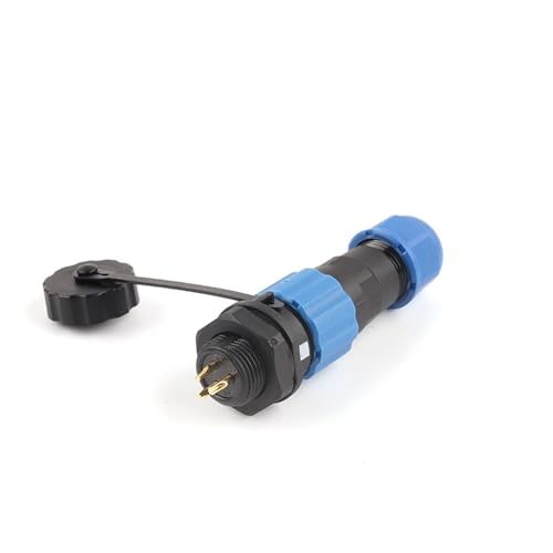 SP13 IP68 wasserdichter Steckverbinder mit Mutter/Flansch/Stoß-Stecker, Buchse, 1–9-poliger Steckverbinder for Schalttafelmontage, Draht und Kabel for die Luftfahrt(Nut TYPE,KL4-3b) von VLALAMNO