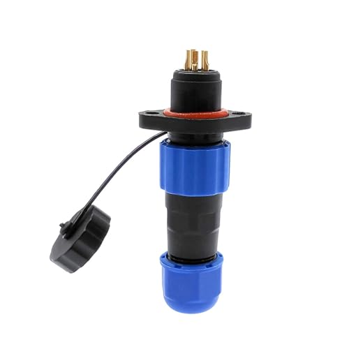 SP13 wasserdichter Stecker IP68 2pin 3pin 4pin 5pin 6pin 7pin Kabelstecker Steckdose(Flange,7P) von VLALAMNO