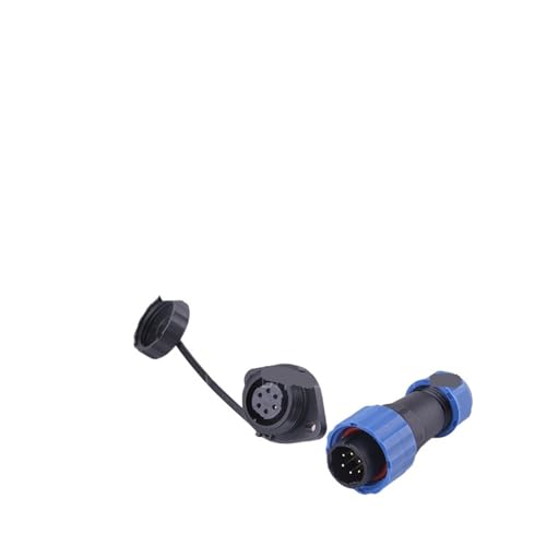 SP16 IP68 wasserdichter Stecker und Buchse 2 3 4 5 7 9PIN-Stecker mit 2-Loch-Flanschstecker(SP16-6F) von VLALAMNO
