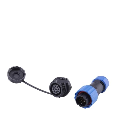 SP16 IP68 wasserdichter Steckverbinder, männlicher Stecker und weibliche Buchse, 2/3/4/5/6/7/8/9-poliger Schalttafelmontage-Draht- und Kabelstecker, Luftfahrtstecker(SP16-9L) von VLALAMNO