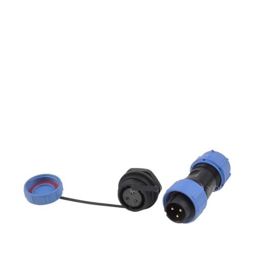 SP17 IP68 elektrischer wasserdichter Steckverbinder mit hinterer Mutter, 2/3/4/5/7/9-poliger Kabel-Luftfahrtstecker mit Steckdose(SP17-3L) von VLALAMNO