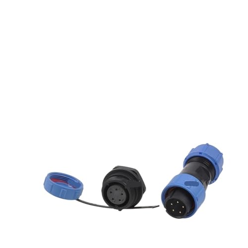 SP17 IP68 elektrischer wasserdichter Steckverbinder mit hinterer Mutter, 2/3/4/5/7/9-poliger Kabel-Luftfahrtstecker mit Steckdose(SP17-5L) von VLALAMNO
