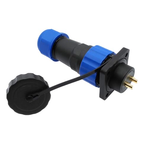 SP20 gerade wasserdichte Steckerflanschbuchse 2/3/4/5/6/7/8/9/10/12/14Pin IP68-Kabelstecker(2 pin) von VLALAMNO