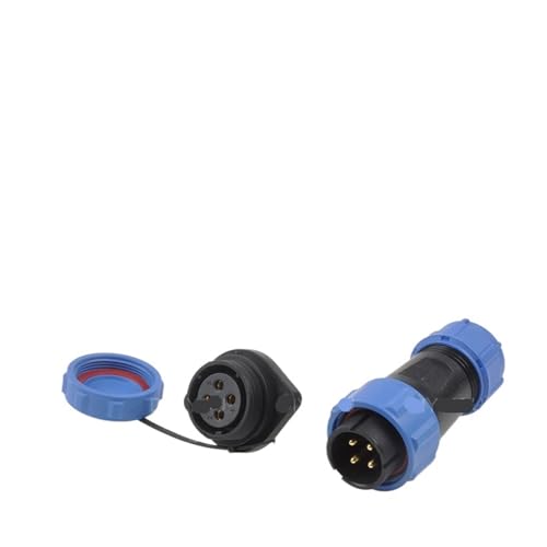 SP21 IP68 Flansch wasserdichter Luftfahrtstecker 2 3 4 5 7 9 12-poliger Netzkabelstecker Steckdose(SP21-4F) von VLALAMNO