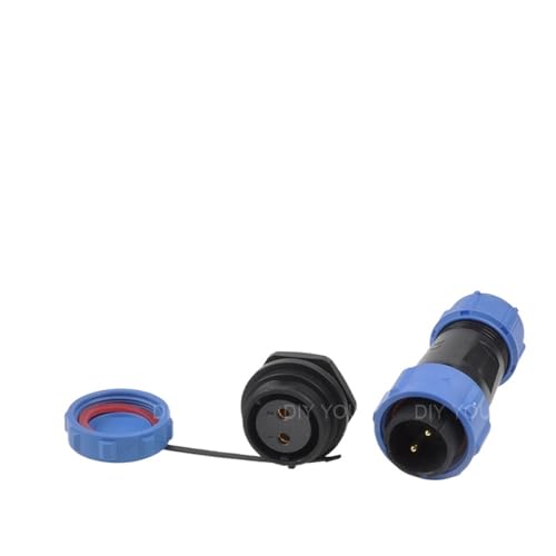SP21 IP68 Gegenmutter Schweißen elektrischer wasserdichter Stecker Steckdose 2 3 4 5 7 9 12 Pin Panel Netzkabel Luftfahrtstecker(SP21-2L) von VLALAMNO