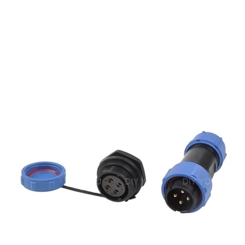 SP21 IP68 Gegenmutter Schweißen elektrischer wasserdichter Stecker Steckdose 2 3 4 5 7 9 12 Pin Panel Netzkabel Luftfahrtstecker(SP21-4L) von VLALAMNO