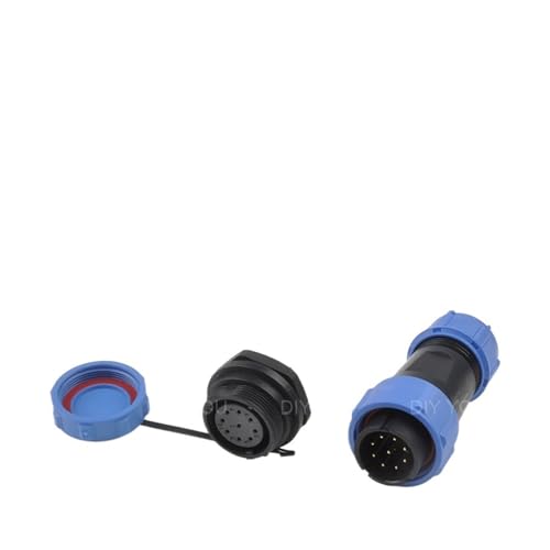 SP21 IP68 Gegenmutter Schweißen elektrischer wasserdichter Stecker Steckdose 2 3 4 5 7 9 12 Pin Panel Netzkabel Luftfahrtstecker(SP21-9L) von VLALAMNO