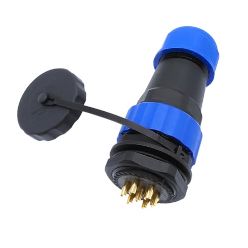 SP28 Gerader wasserdichter IP68-Stecker, 2-polig, 3/4/5/6/7/9/10/12/14/16/19/22/24/26-polige Gewindebuchse(10P) von VLALAMNO