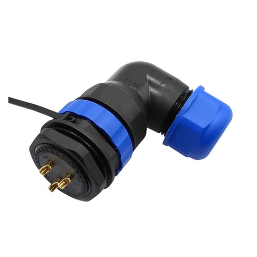 SP28 Wasserdichter IP68-Kabelstecker, 2-polig, 3/4/5/6/7/8/9/10/12/14/16/19/22/24/26-poliger Winkelstecker, 90-Grad-Winkel(KL4-4b) von VLALAMNO