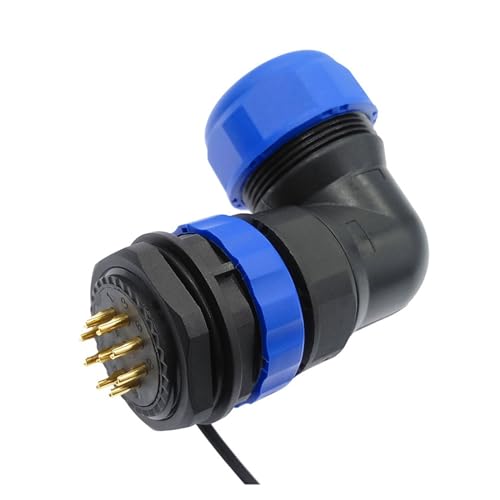 SP28 wasserdichter IP68-Stecker 2-polig 3/4/5/6/7/9/10/12/14/16/19/22/24/26-poliger Balg-Winkelstecker 90-Grad-Winkel(24P) von VLALAMNO