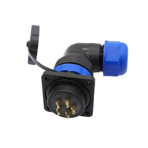 SP28 wasserdichter Steckverbinder IP68 Eckverbinder 2-polig 3/4/5/6/7/8/9/10/12/14/16/19/22/24/26-polige Flanschdose 90-Grad-Winkel(26P) von VLALAMNO