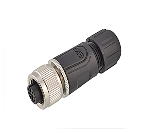 Stecker Buchse wasserdicht M12 Sensor Stromanschluss 2Pin 3Pin 4Pin 5Pin 6Pin 8Pin 12Pin 17Pin System Elektrofahrrad(Female plug,5Pin) von VLALAMNO