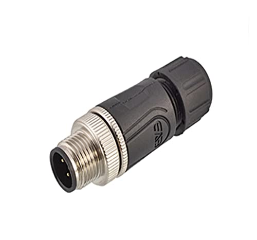 Stecker Buchse wasserdicht M12 Sensor Stromanschluss 2Pin 3Pin 4Pin 5Pin 6Pin 8Pin 12Pin 17Pin System Elektrofahrrad(Male plug,8Pin) von VLALAMNO