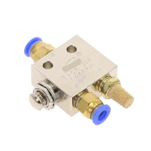 TAC2-31P Pneumatisches 1/8" 2-Positionen-3-Wege-Reset-Knopfschalter, mechanisches Ventil(TAC2-31P-8MM) von VLALAMNO