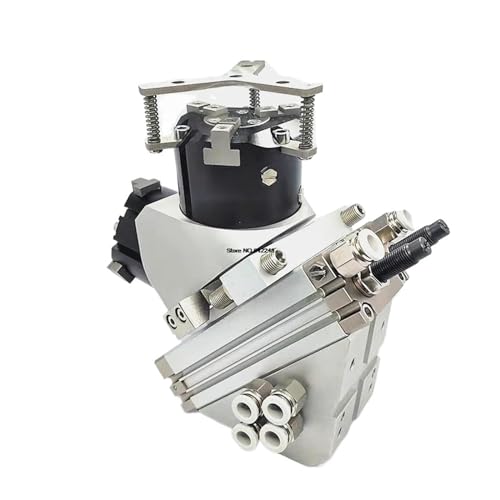 VLALAMNO 1 Stück RML20 2,2 Nm Bohrung 25–50 mm 2-Klauen-3-Klauen-Zylinder 180-Grad-Roboterarm-Richtungswechsel-Spannzylinder(RML20-32-4) von VLALAMNO
