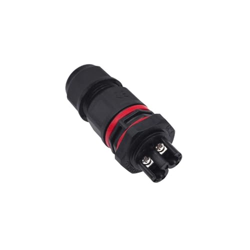 Wasserdichter Steckverbinder IP68, I-förmig, 2 3 4 5-polig, 250 V, 30 A, Kabelverschraubung, Hülsenstecker, Schnellanschluss-Panel-Installation(2PIN back nut) von VLALAMNO